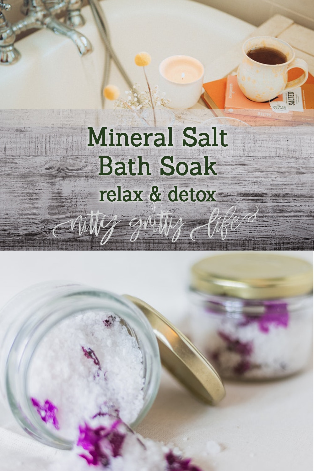 Relax & Detox Mineral Salt Bath Soak Nitty Gritty Life
