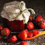 homemade strawberry jam with elderflower