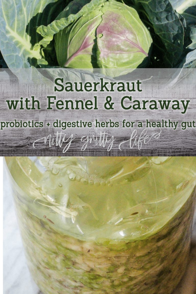 How to Make Happy Gut Sauerkraut with Fennel & Caraway Seeds