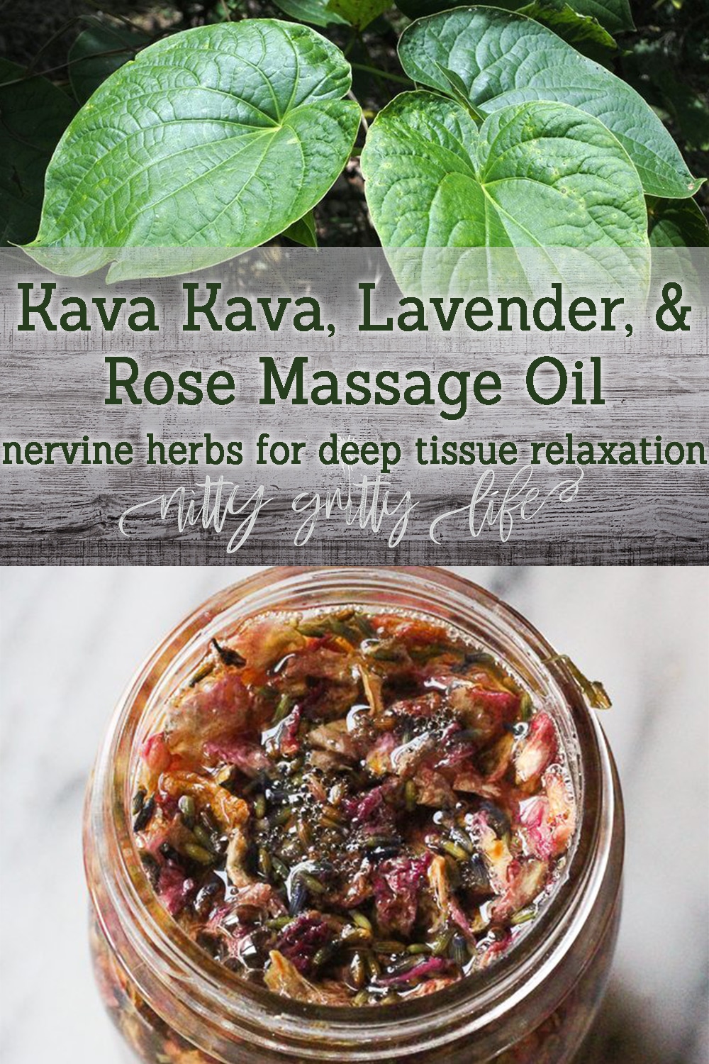 Nervine Herbs Kava Kava for Deep Relaxation & Massage Oil